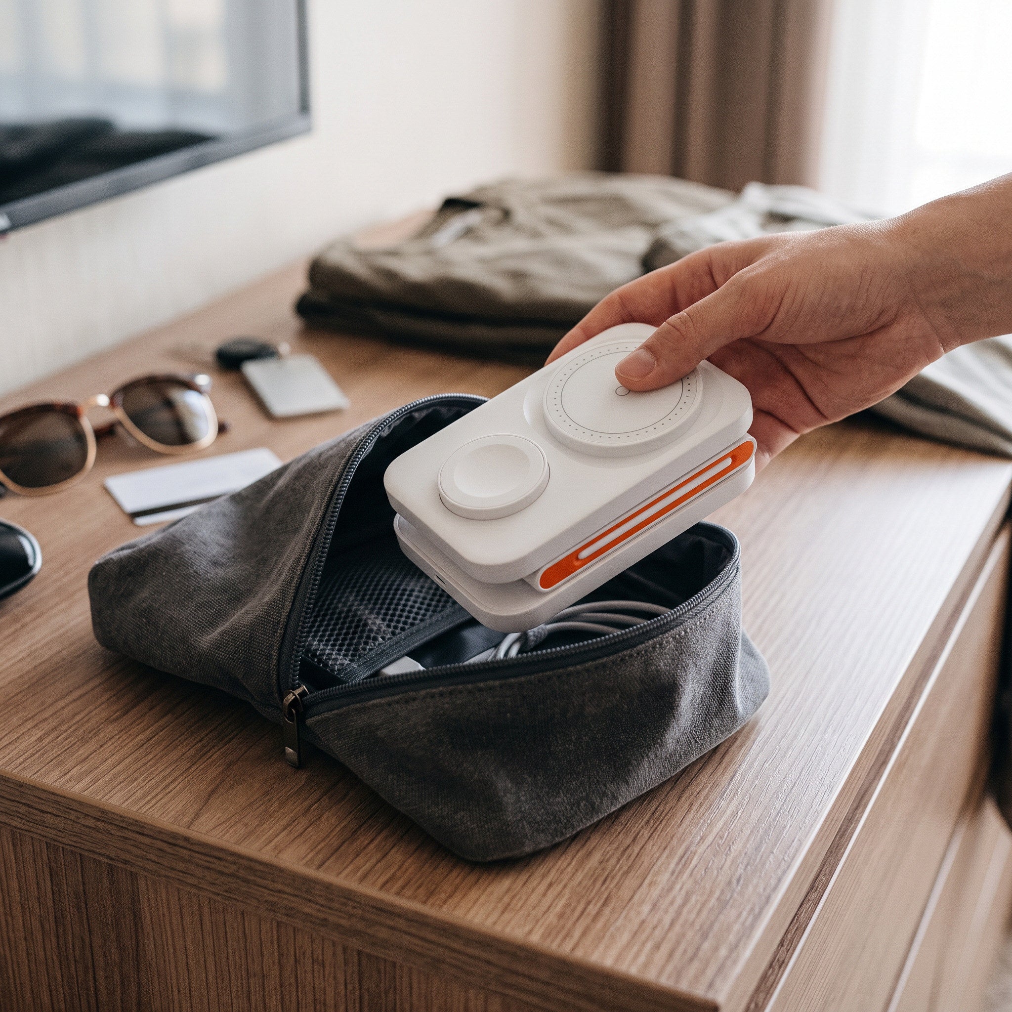 Compatible magnetic phone held in view