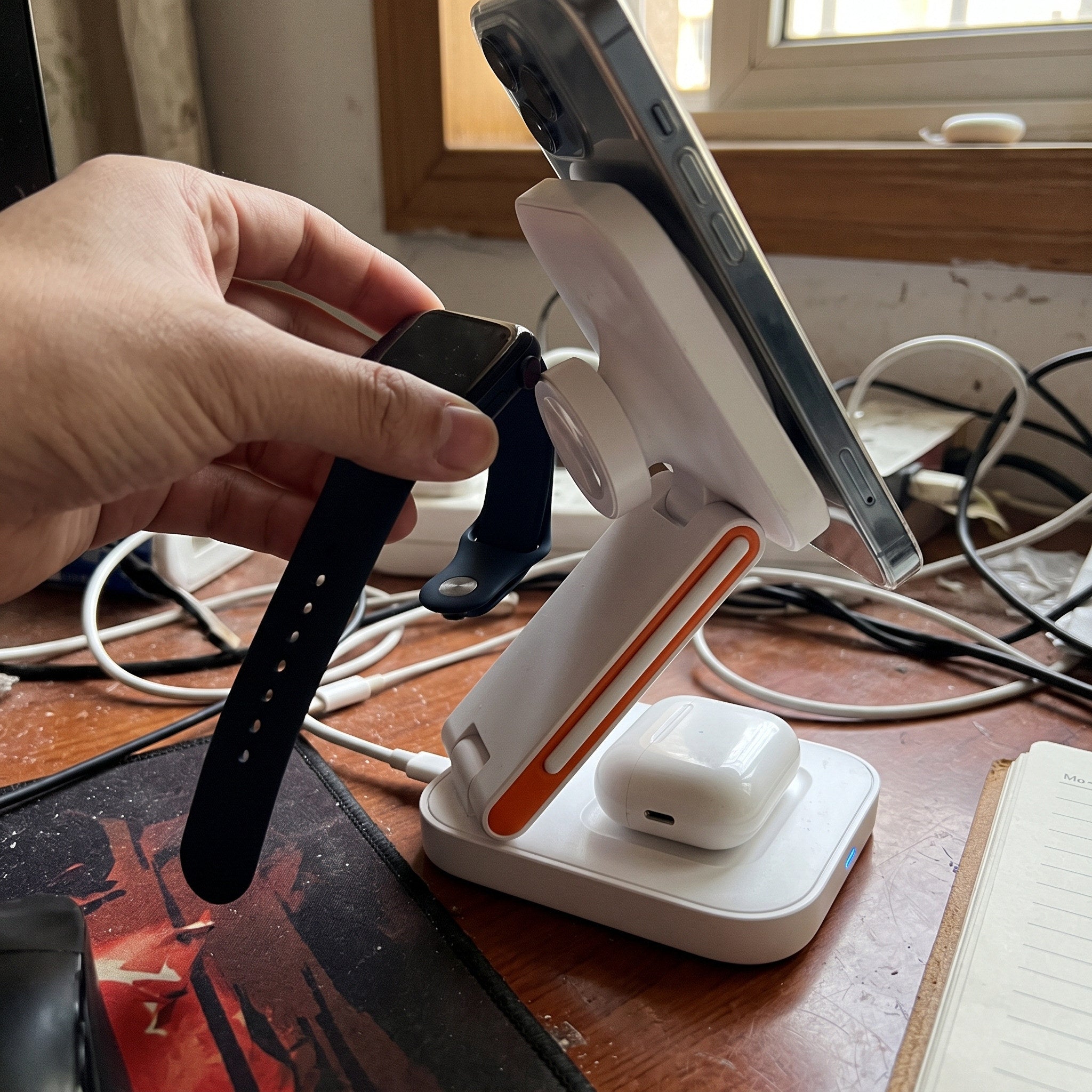 Charging station in an everyday home or travel setting 2