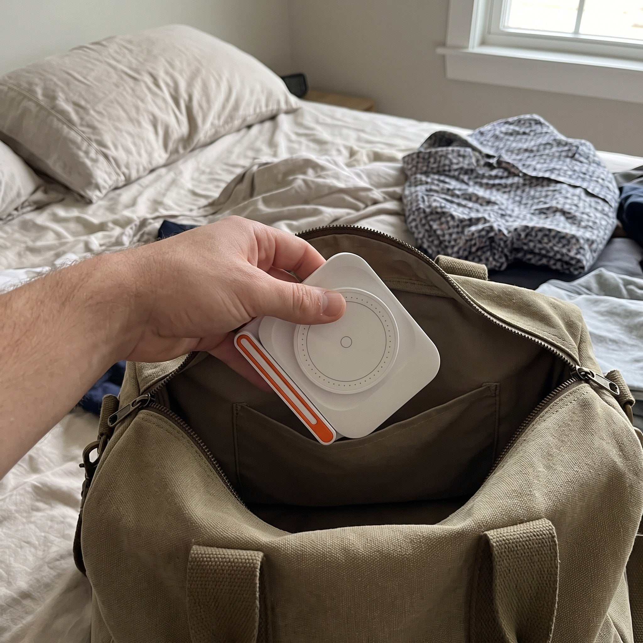 Charging station in an everyday home or travel setting 13