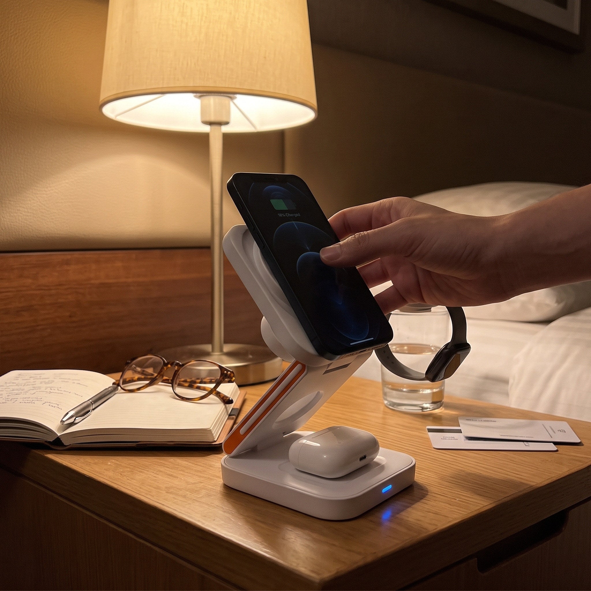 Charging station in an everyday home or travel setting 15